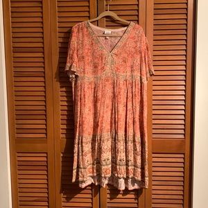 Different pattern floral dress